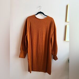 Zara Burnt Orange shirt dress